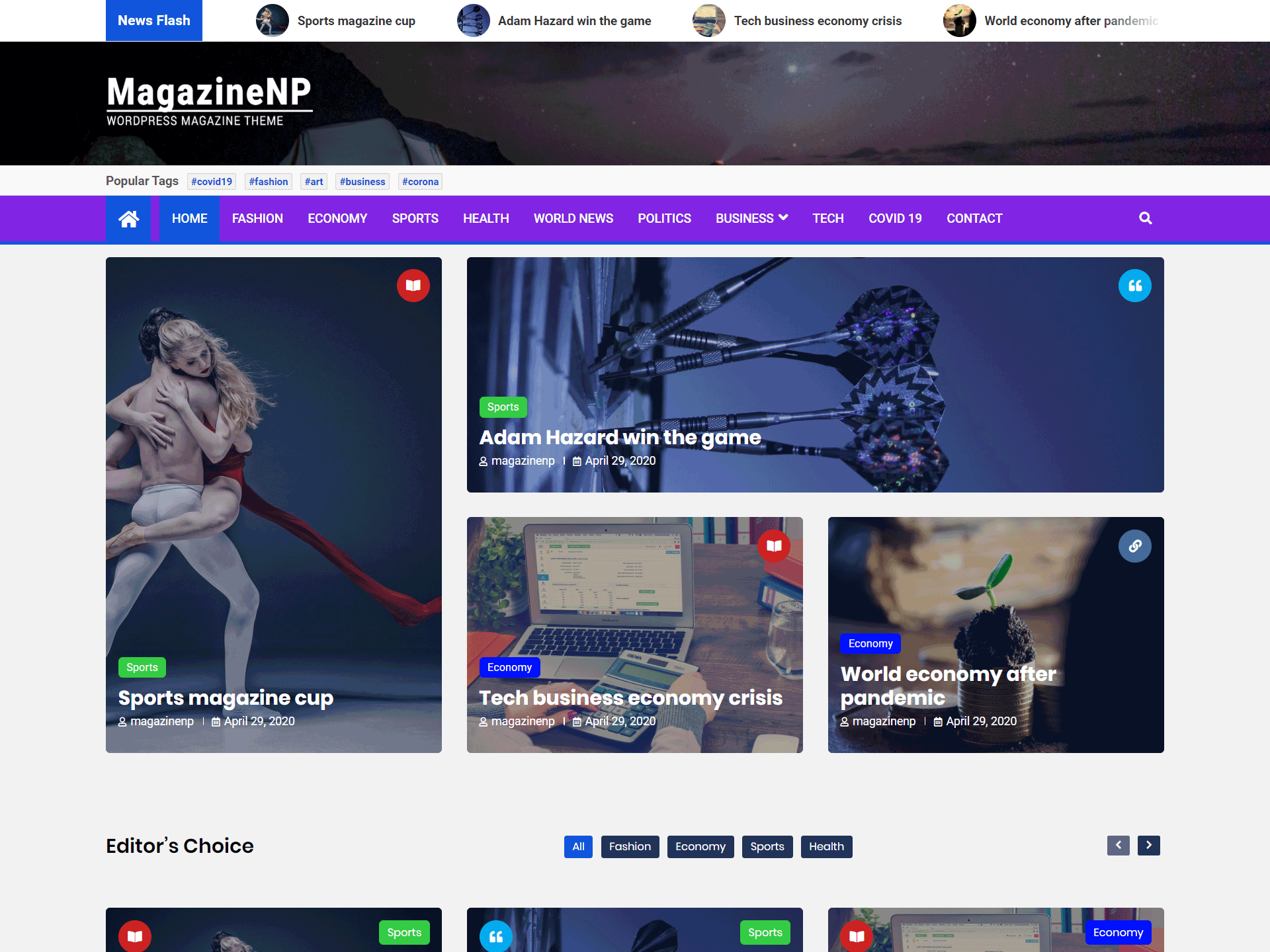 WordPress Magazine Theme - MagazineNP Pro