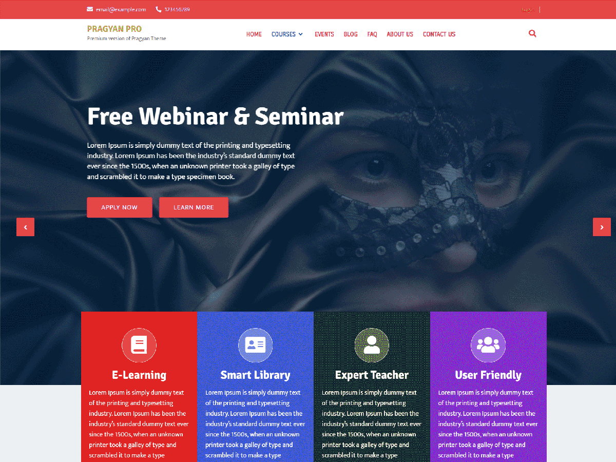 WordPress Education Theme