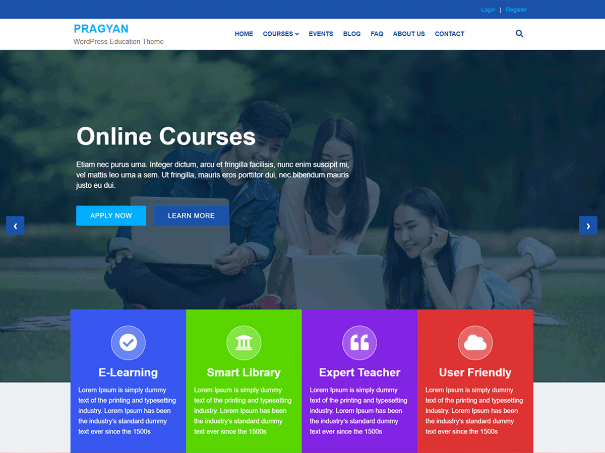 WordPress Education Theme